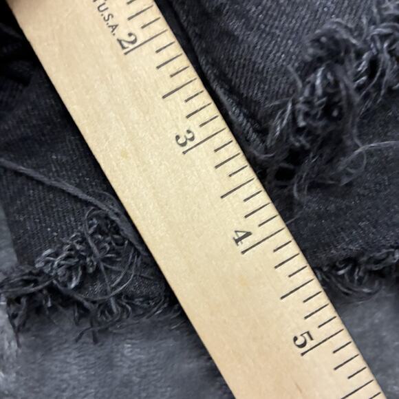 VTG Levis 501 Jean Shorts Women’s Sz.27 Black Button Fly Cut Off Daisy Duke - Picture 8 of 9